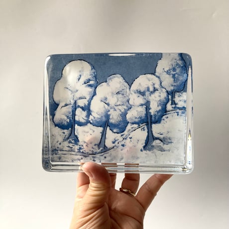 iittala（イッタラ）／ガラスカード／Sillence of the Snow　L