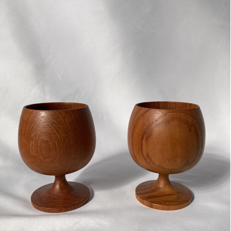 フィンランドで見つけた木製のゴブレット／2点セット | HYGGE