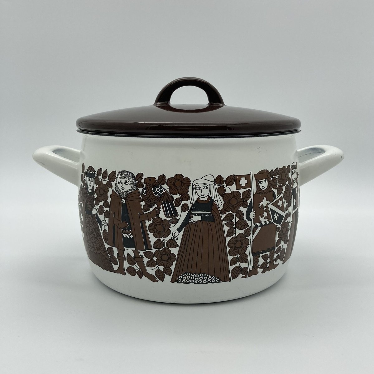 レア！フィネルアラビアsinivuokko 青い花ホーロー鍋 17cm