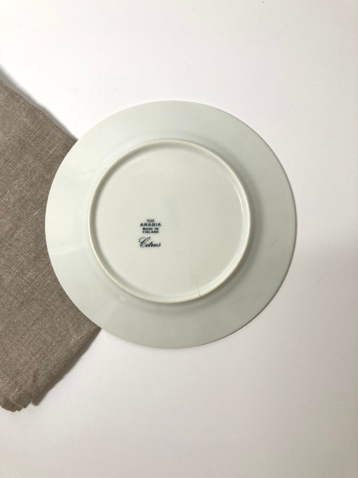 ARABIA（アラビア）／ Citrus（シトラス）／プレート17.3cm