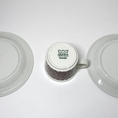 ARABIA（アラビア）／ Faenza（ファエンツァ）／コーヒーカップセット