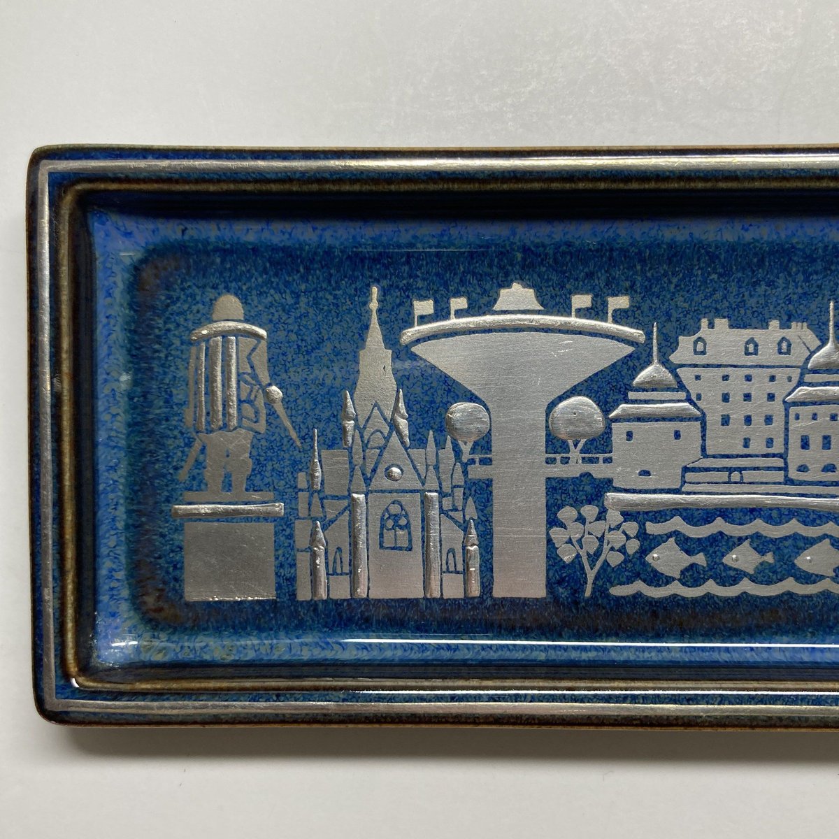 【2枚セット】グスタフスベリ/スヴェン・ヨンソン　ラグーン　スクエアトレイ9cm Gustavsberg（グスタフスベリ）／Lagun（ラグーン）／スクエアトレイ