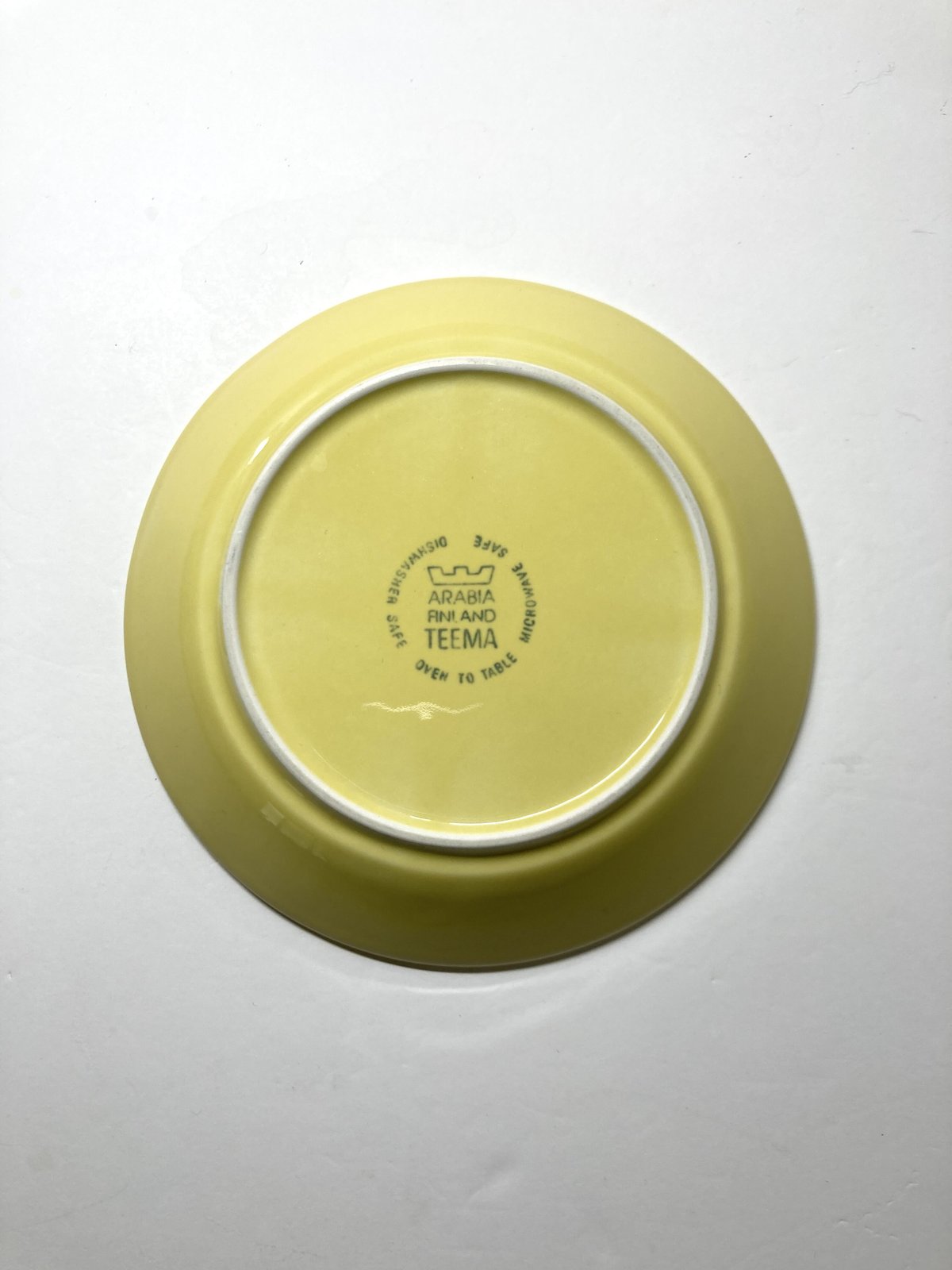 ARABIA（アラビア）／Teema（ティーマ）／廃盤色イエロー プレート14cm