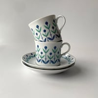 Upsala Ekeby （ウプサラエクヴィ）／Blåbär（ブローベル）／カップ＆ソーサー／no.02