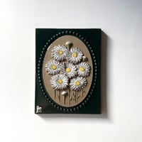 Jie Gantofta（ジィガントフタ）／スウェーデン製ヴィンテージ／白いお花の陶板／