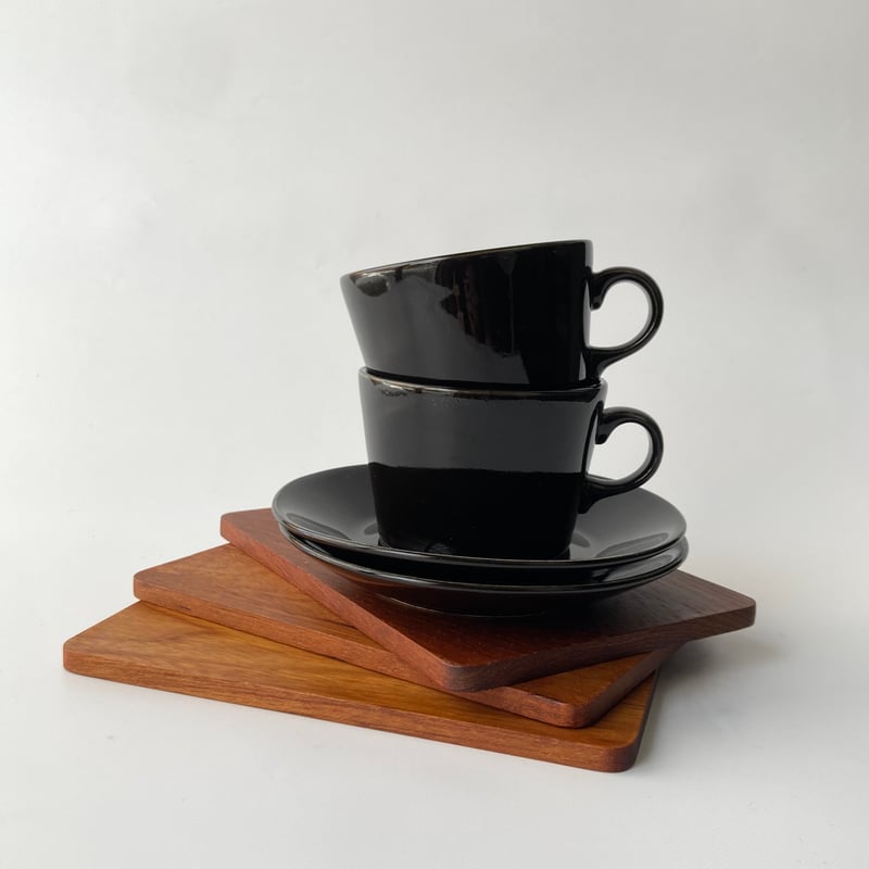 アラビア　キルタ　スープボウル　ブラック　2枚セット　北欧ヴィンテージ ARABIA Kilta/キルタ スープボウル ブラック (2) - 北欧