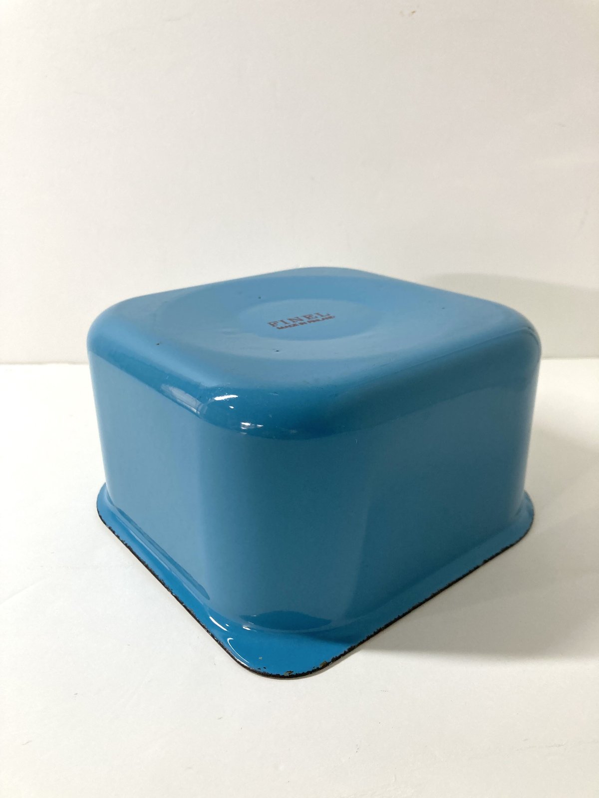 北欧ヴィンテージ　FINEL フィネル　キャニスター FINEL フィネル エナメル 蓋付きジャー/キャニスター（赤×青