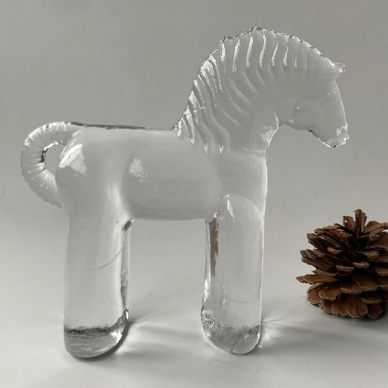 Kosta Boda社/ 馬 ガラスオブジェ / Bertil Vallien（ヴァーティル