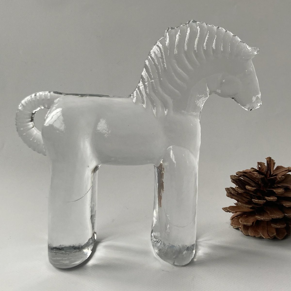 Kosta Boda社/ 馬 ガラスオブジェ / Bertil Vallien（ヴァーティル