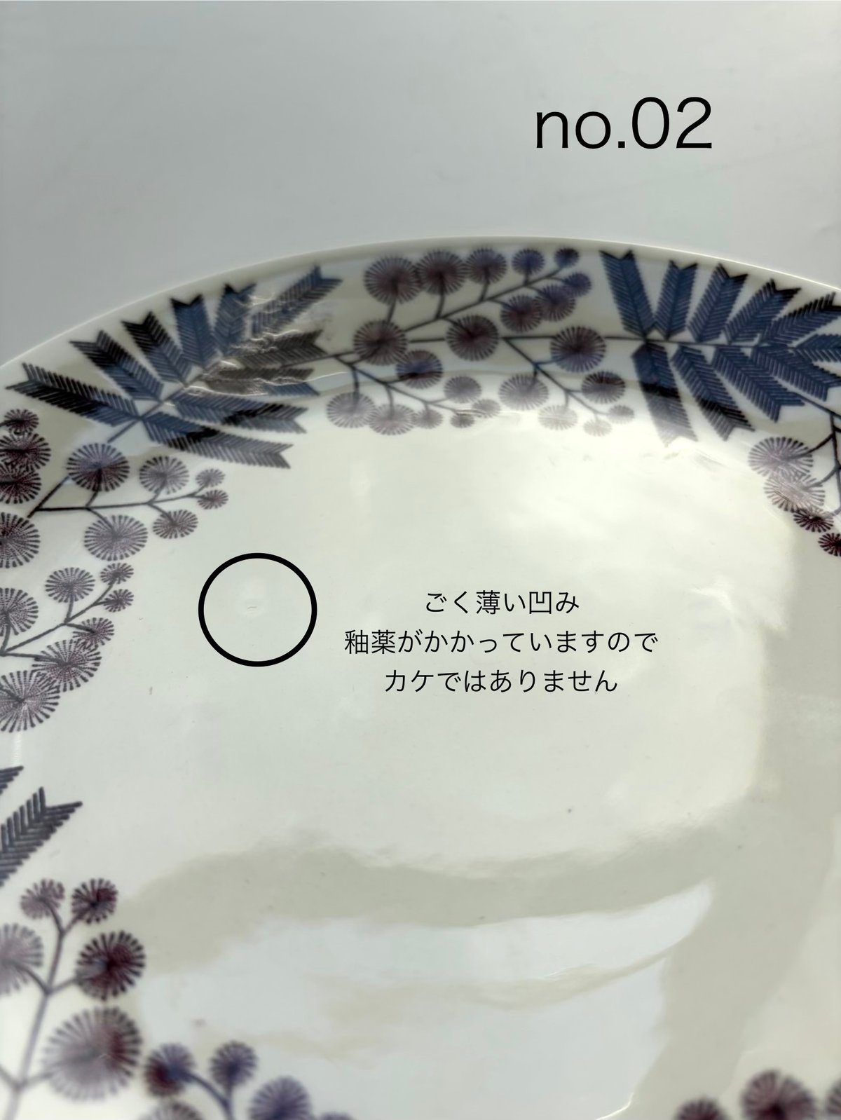 【美品】GefleゲフレMIMOSA ミモザ　スープパスタプレート21㎝ Gefle（ゲフレ）／Mimosa（ミモサ）／プレートφ21cm no.01 | HYGGE