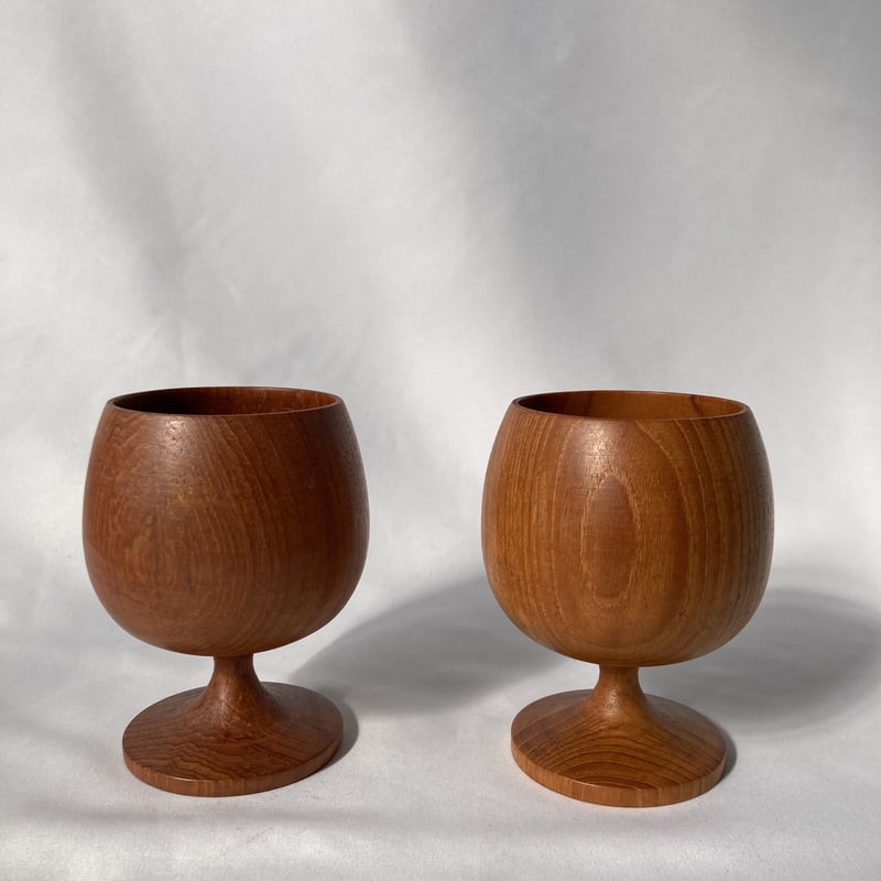 フィンランドで見つけた木製のゴブレット／2点セット | HYGGE