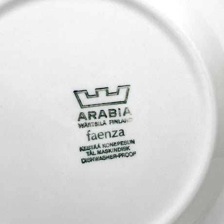 ARABIA（アラビア）／ Faenza（ファエンツァ）／プレート16.8cm　03