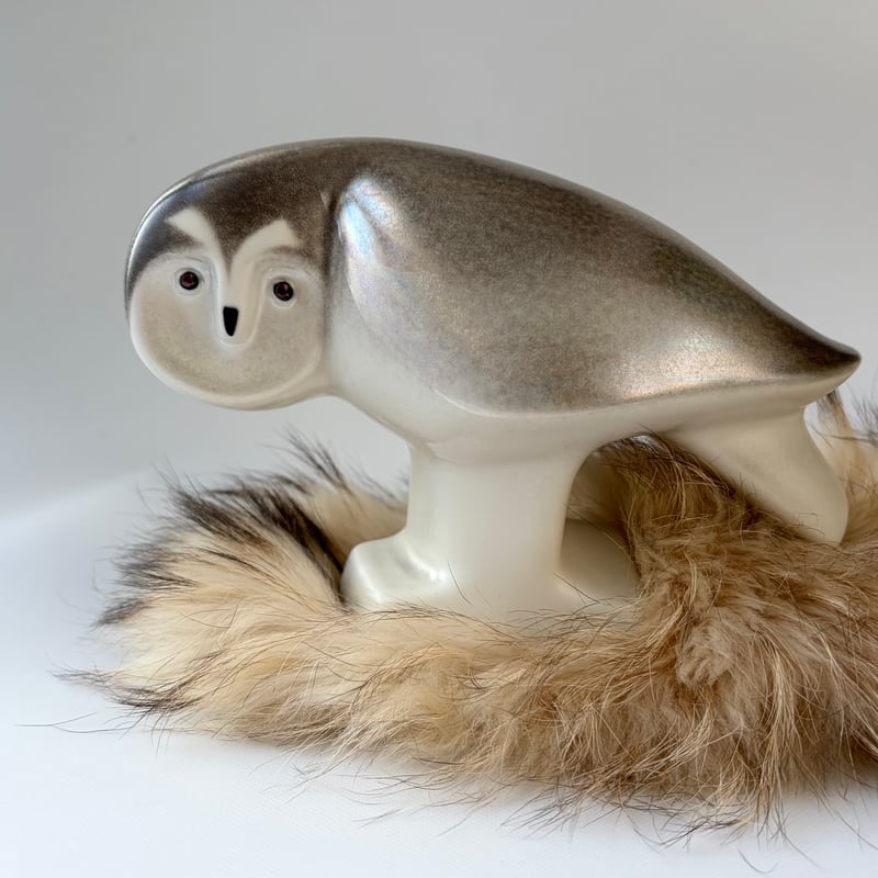 ARABIA（アラビア）／WWF（世界保護基金）とのコラボ／フクロウの置物