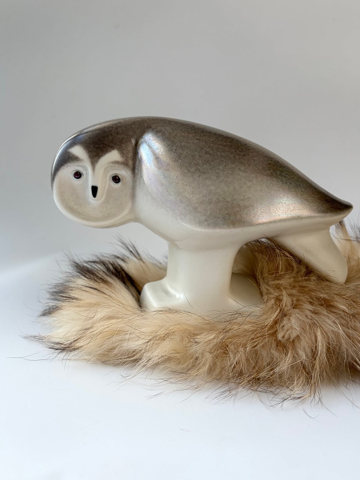 ARABIA（アラビア）／WWF（世界保護基金）とのコラボ／フクロウの置物