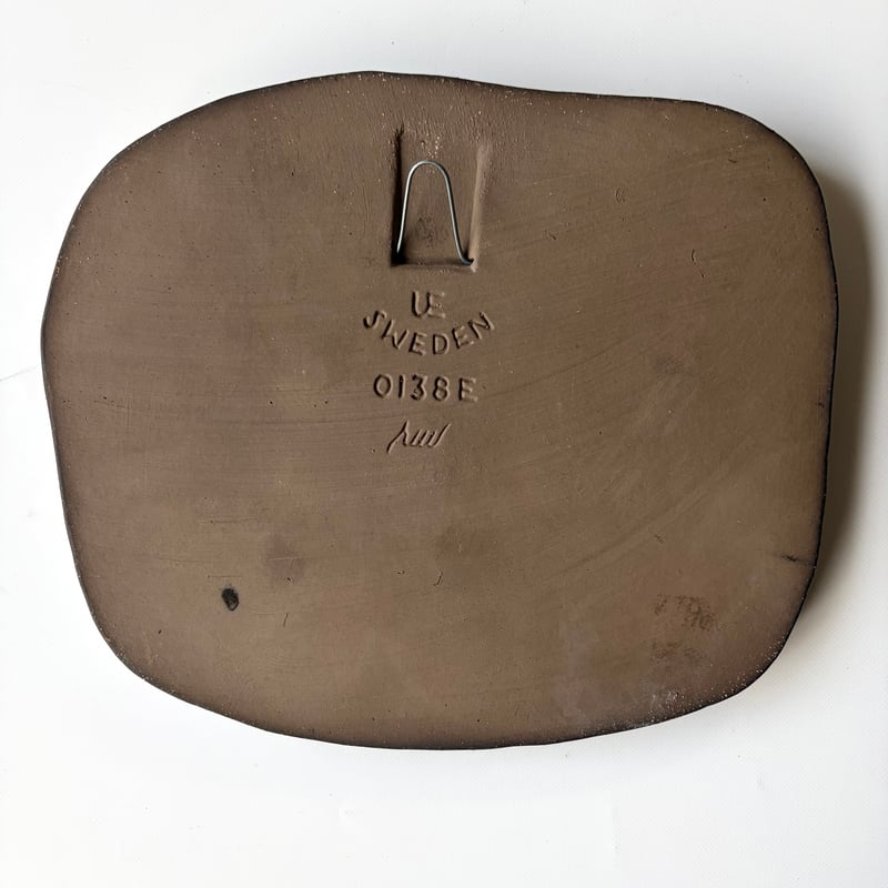 Upsala Ekeby（ウプサラ エクヴィ）／3羽のフクロウの陶板／壁飾り