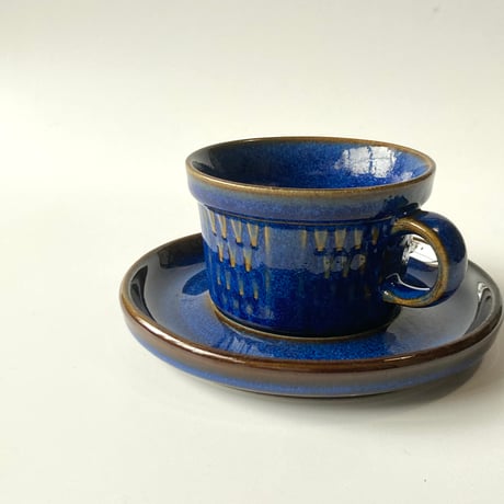 Søholm（スーホルム）／Granit（グラニット）／カップ＆ソーサー／ダークブルー　no.01