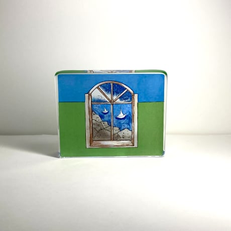 【S様ご確認用】iittala（イッタラ）／ガラスカード／Free at the Sea　S