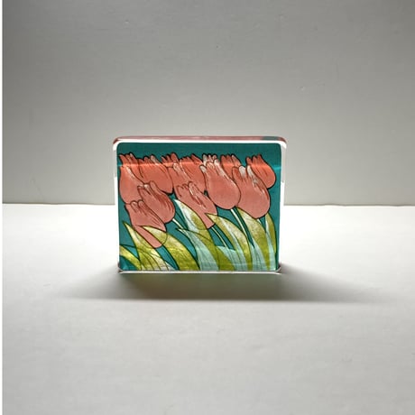 iittala（イッタラ）／ガラスカード・オブジェ／赤いチューリップ　S