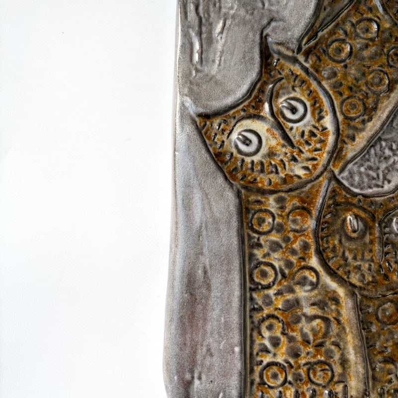 Upsala Ekeby（ウプサラ エクヴィ）／5羽のフクロウの陶板／壁飾り | HYGGE