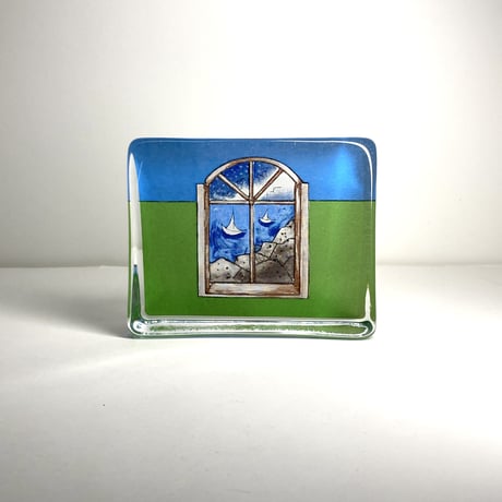 【S様ご確認用】iittala（イッタラ）／ガラスカード／Free at the Sea　S