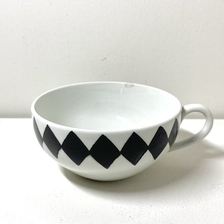 Gustavsberg(グスタフスベリ)/Svart Ruter(スヴァルトルーター)/カップ＆ソーサー　02【Outlet】】