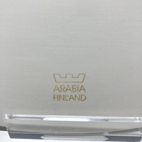 ARABIA／Helja Liukko-Sundstrom／楕円の陶板　静物画・冬