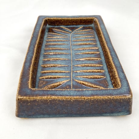 【A様ご確認用】Søholm（スーホルム）／Denmark vintage／スクエアトレイ　17.5cm／植物柄　07