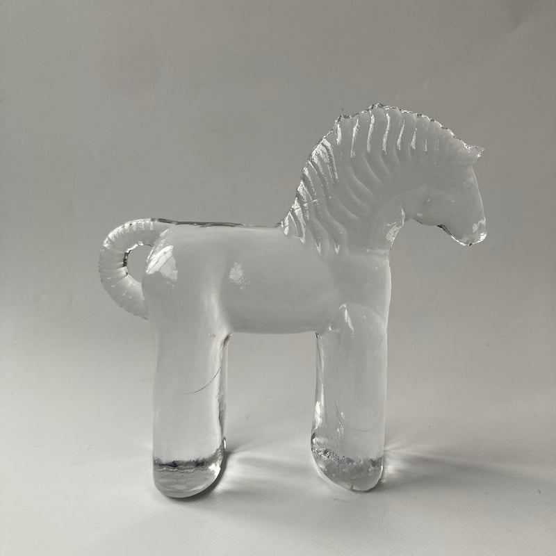 Kosta Boda社/ 馬 ガラスオブジェ / Bertil Vallien（ヴァーティル