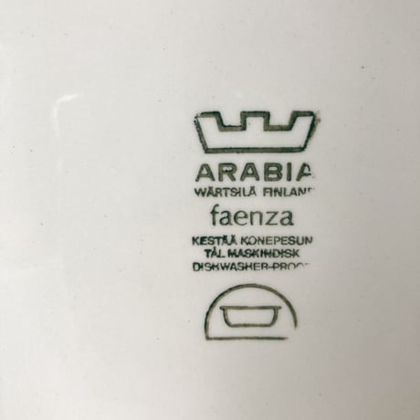 ARABIA（アラビア）／ Faenza（ファエンツァ）／プレート30cm