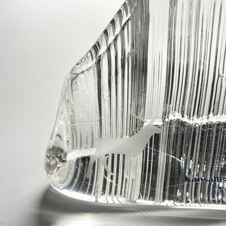 iittala（イッタラ）／オブジェ（ペーパーウェイト）／Kuutamo Tunturilla／企業コラボver.