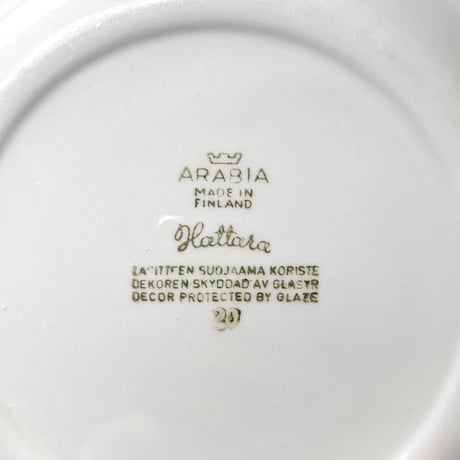 ARABIA（アラビア）／Hattara（ハッタラ）／プレート19cm　01