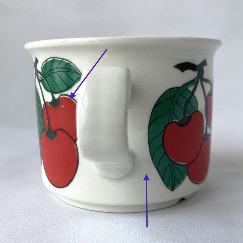 ARABIA】Kirsikka / ヴィンテージ コーヒー カップ＆ソーサー（C