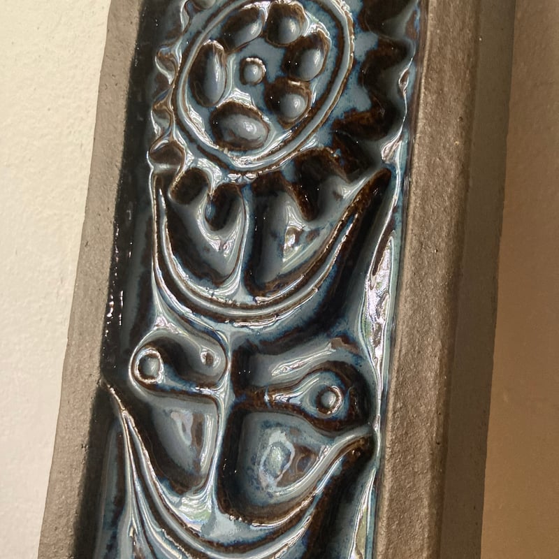 Søholm（スーホルム）／青いひまわりの陶板／壁飾り・オブジェ