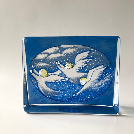 iittala（イッタラ）／ガラスカード／三人の天使　L
