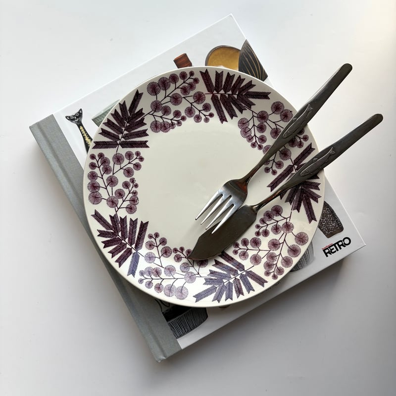 【美品】GefleゲフレMIMOSA ミモザ　スープパスタプレート21㎝ 美品】GefleゲフレMIMOSA ミモザスープパスタプレート21㎝