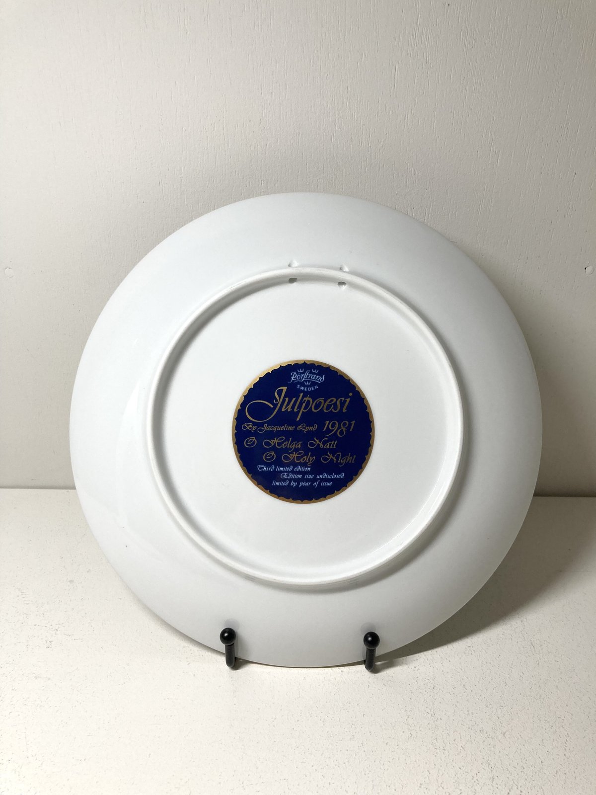 /ロールストランド クリスマスイヤープレート 1980 ロイヤルコペンハーゲン 皿 イヤープレート クリスマスツリーを