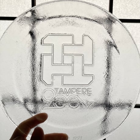 フィンランドで見つけた飾り皿／Tampere（タンペレ）という町のプレート 24cm