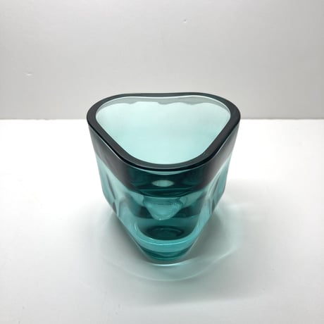 iittala（イッタラ）／TRIS／キャンドルホルダー／シーブルー