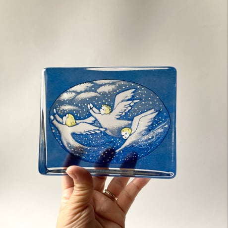 iittala（イッタラ）／ガラスカード／三人の天使　L