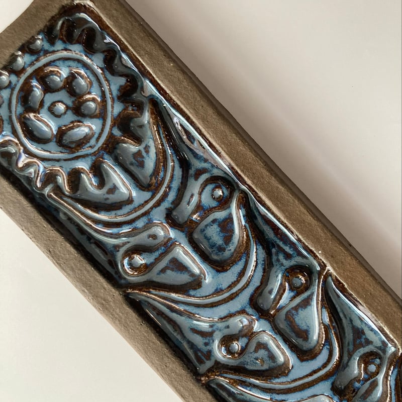 Søholm（スーホルム）／青いひまわりの陶板／壁飾り・オブジェ