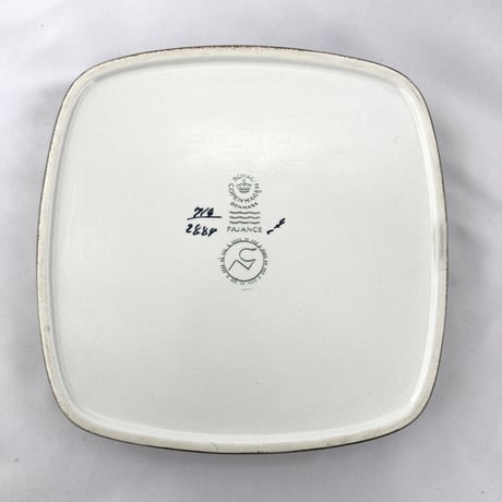 Royal copenhagen（ロイヤルコペンハーゲン）／Aluminia（アルミニア）／Baca　スクエアトレイ　22cm　04