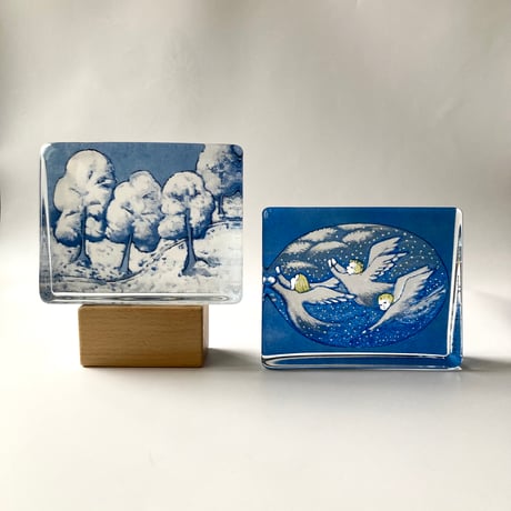 iittala（イッタラ）／ガラスカード／Sillence of the Snow　L