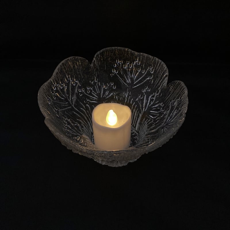 lasisepat社製 キャンドルホルダー　2点 ビンテージ北欧ガラス/フィンランド/Lasisepat/クロッカス/花瓶