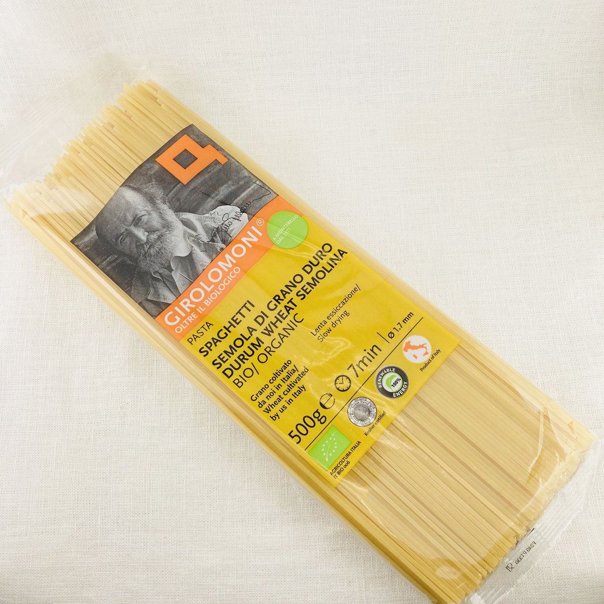 ジロロモーニ デュラム小麦有機スパゲッティ 1.7mm 500g | Healthroad