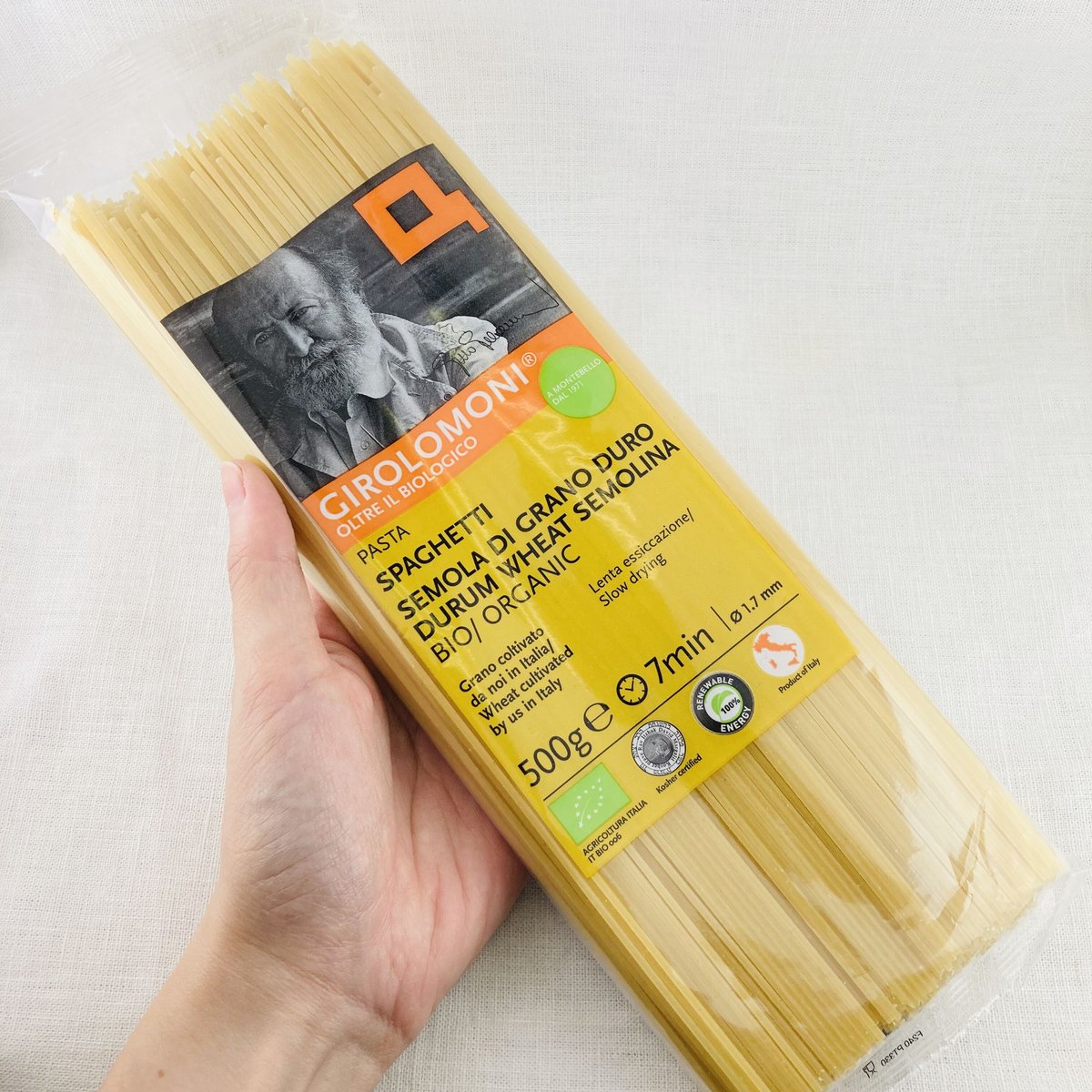 ジロロモーニ デュラム小麦有機スパゲッティ 1.7mm 500g | Healthroad
