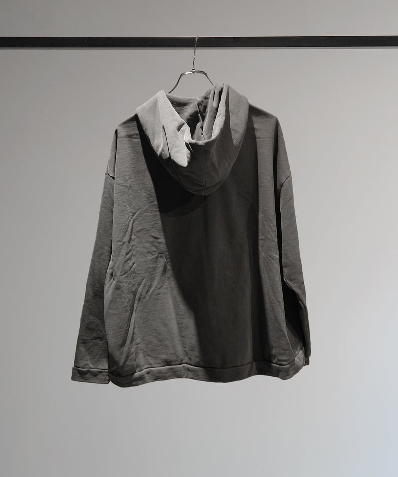 JIMWAG ダメージ加工 グレー パーカー Ground Zero ダメージ ジップ パーカー | グレー | FARFETCH JP