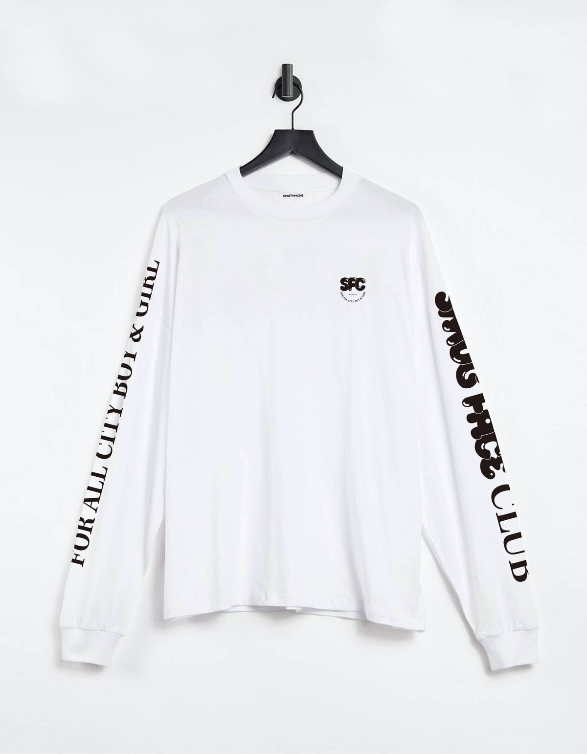 Tシャツ(長袖+七分) deep sea club FAKE LIVE LONG TEE SLEEVE PRINT LONG TEE | SMUG FACE CLUB