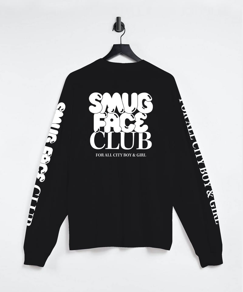 Tシャツ(長袖+七分) deep sea club FAKE LIVE LONG TEE SLEEVE PRINT LONG TEE | SMUG FACE CLUB