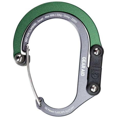 HEROCLIP Small ヒーロークリップ スモール 静止荷重 22kg カラビナ型フック バックハンガー 国内正規品 GEAR AID