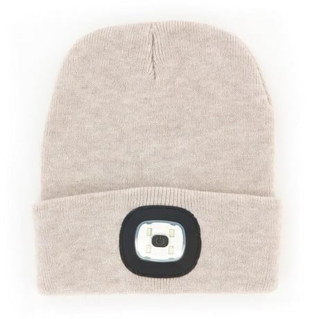 充電式 LEDライト付きニット帽 NIGHT SCOUT LED Beanie Bright Side ナイトスカウト 取り外し可能LED
